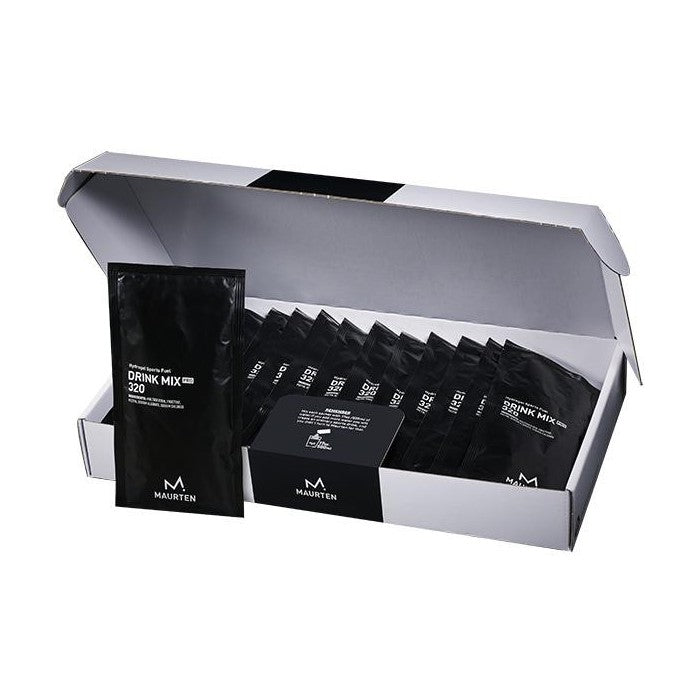 Maurten Drink Mix 320 angliavandenių gėrimo milteliai bėgikams ir dviratininkams, dežutėje